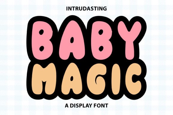 Baby Magic: A Vibrant Color Font for Modern Design
