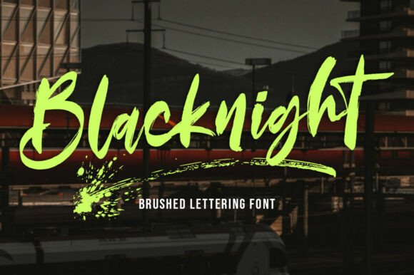 Blacknight: The Bold Brush Script for Impactful Design