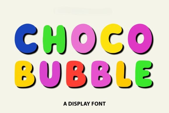 Choco Bubble: A Joyful Color Font for Vibrant Design