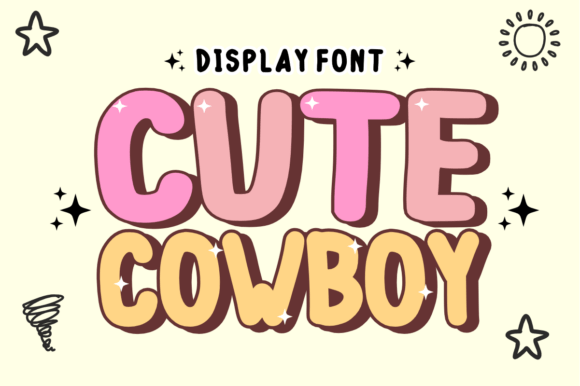 Cute Cowboy Font: Bold, Playful Western Typography