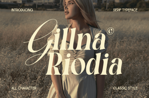 Gillna Riodia: The Serif Typeface Defining Modern Luxury