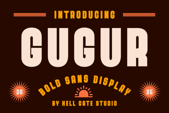 Gugur: An Autumn Display Font for Seasonal Design