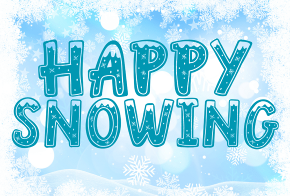 Happy Snowing Font: A Festive Typography Solution