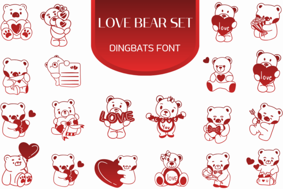 Love Bear Set: Elevating Your Design with Charming Icons
