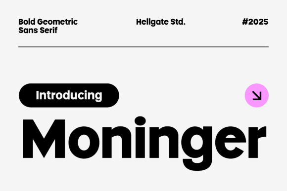 Moninger: Geometric Sans Serif for Modern Design