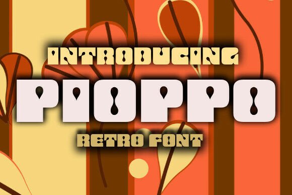 Pioppo: The Bold 70s-Inspired Font for Modern Design