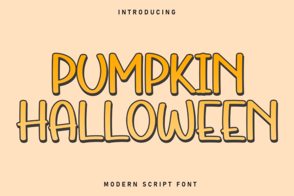 Pumpkin Halloween: A Font for Festive Design