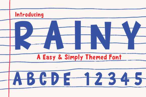 Rainy: The Cool, Thick Lettered Display Font