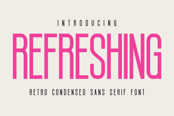 Refreshing Font: A Vintage Editorial Design Staple