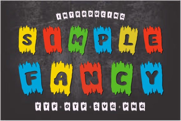 Simple Fancy: A Vibrant Color Font for Creative Design