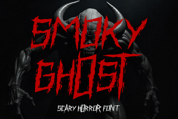 Smoky Ghost: The Edgy Horror Font for Dark Designs