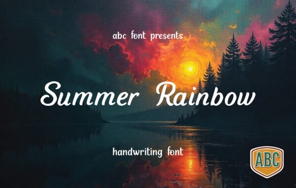 Summer Rainbow: A Font That Radiates Joyful Design