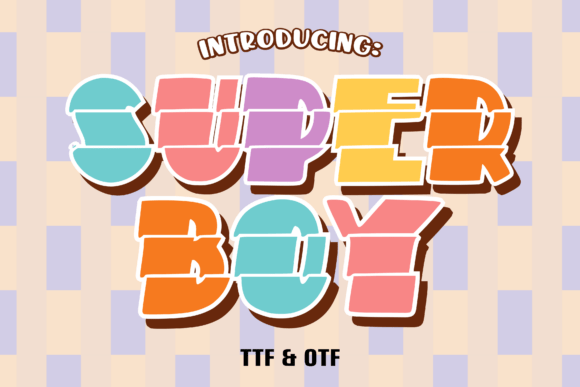 Super Boy: A Cheerful Font for Dynamic Design