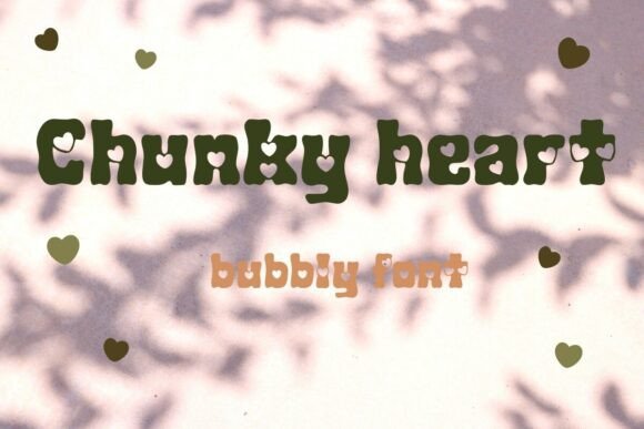 The Chunky Heart Font: A Playful Design Asset