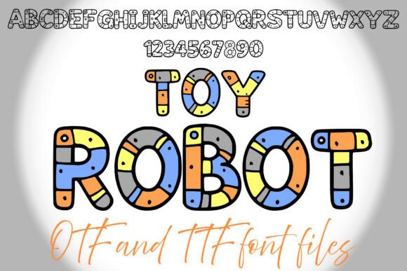 Toy Robot: A Playful Typeface for Vibrant Design