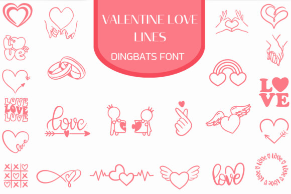 Valentine Love Lines: A Designer's Guide to Romantic Dingbats