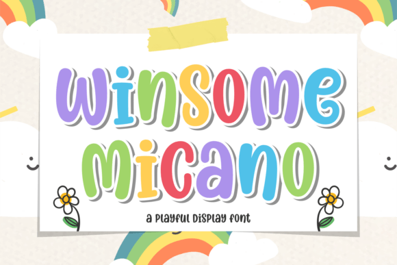 Winsome Micano: A Playful Display Font for Creative Design