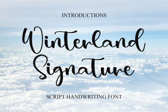 Winterland Signature: A Font for Tranquil Visual Design